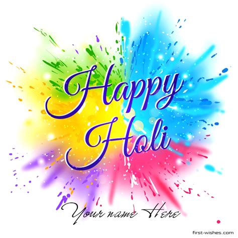 Colour Image Holi Wishes 2018 Wishes With Name Happy Holi Images