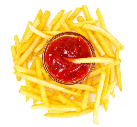 French Fries With Ketchup Stock Image Image Of Restaurant 75692031