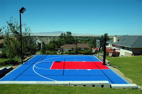 Dunkstar Backyard Basketball Court Diy Basketball Courts