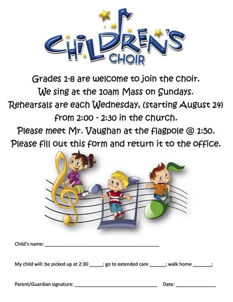 Join The Childrens Choir Assumption School