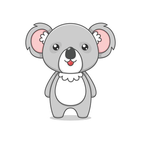 Cute Koala Cartoon Character 3212209 Vector Art At Vecteezy