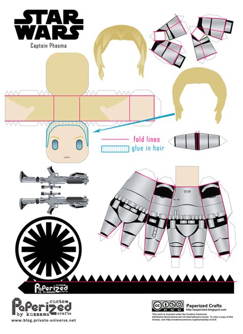 Papercraft Paperized Star Wars Captain Phasma Papertoy Private