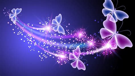 Download Purple Blue Artistic Butterfly HD Wallpaper