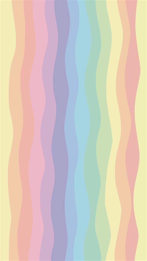 Awesome Phone Wallpaper Muted Rainbow Coloured Waves Rainbow