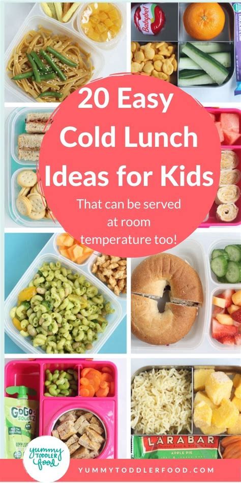 Many parents are worried about what to feed during cold, cough in kids as children have a lack of appetite during this phase. 20 Easy Cold Lunch Ideas For Kids (that Work at Room Temp ...