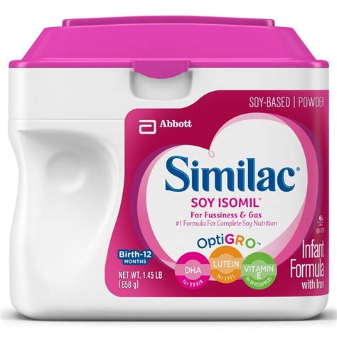 Similac Soy Isomil Infant Formula With Iron Powder 145 Lb Walmart