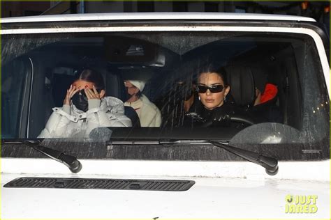 Kendall And Kylie Jenner Join Mom Kris Jenner At Prada Store In Aspen