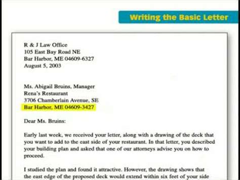 Describe how you will promote the company from the first day. The Key Forms of Business Writing: Basic Letter - YouTube