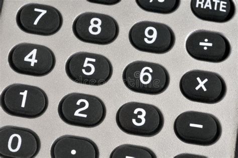 Gray Calculator Keyboard Close Up Stock Photo Image Of Electronics