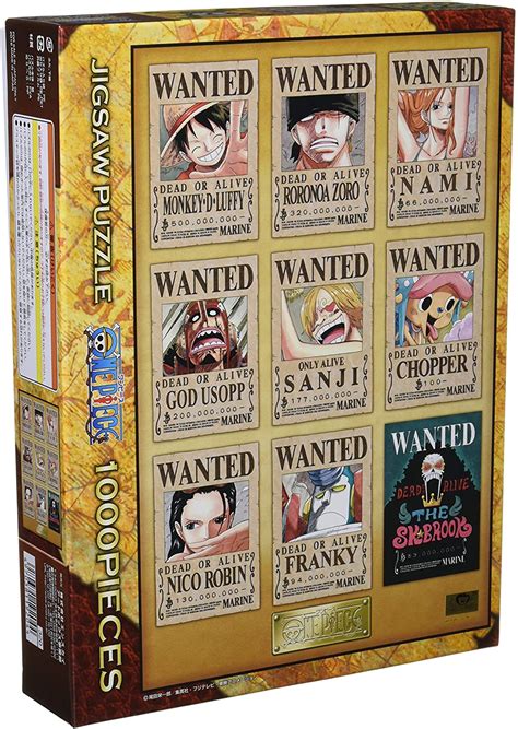 Ensky 1000 Piece Jigsaw Puzzle One Piece New Wanted Posters 50x75cm