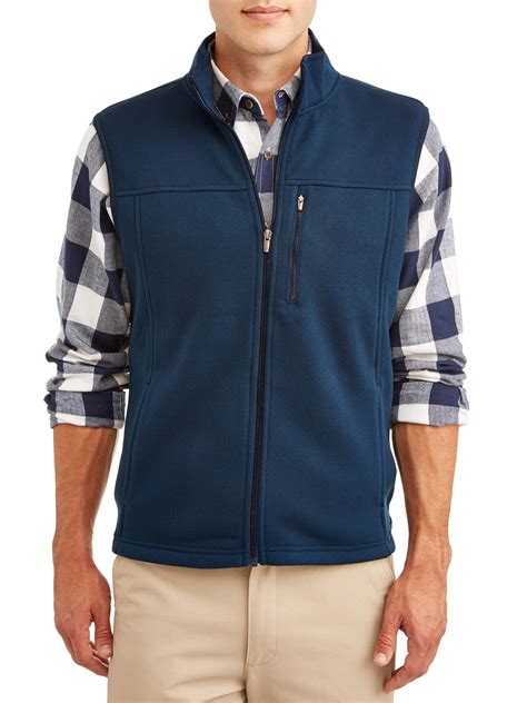 George George Mens Sweater Fleece Vest Up To Size 5xl