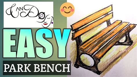 How To Draw A Park Bench Step By Step For Beginners Easy Park Bench