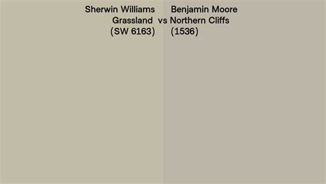 Sherwin Williams Grassland SW 6163 Vs Benjamin Moore Northern Cliffs