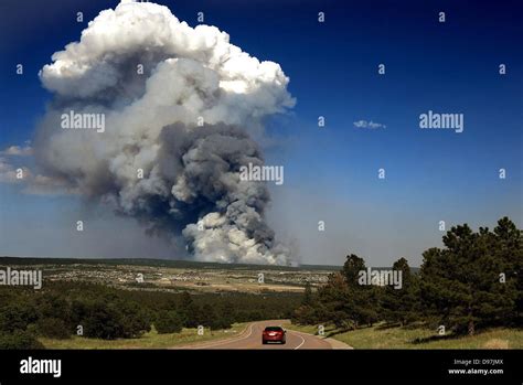 Smoke Billows From The Black Forest Fire June 11 2013 Outside Colorado