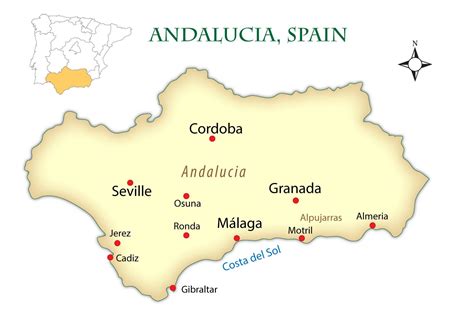 Esplorare La Regione Dellandalusia Di Spagna