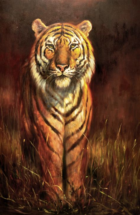 Tiger Art Bengal Shadows By Dave Merrill