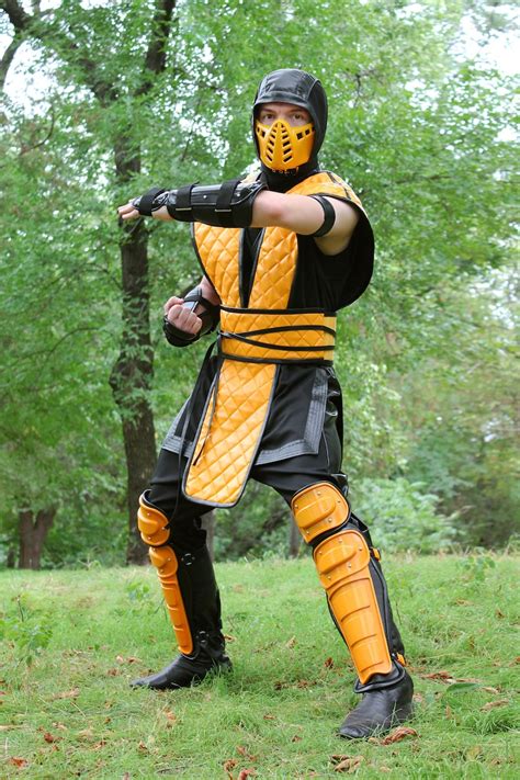 Scorpion Cosplay Costume Mortal Kombat Klassic Arcade Ninja Etsy