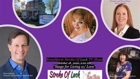Stage For Living W Love Renemarie Stroke Of Luck Tv Show October 18 2020 900 Am Youtube