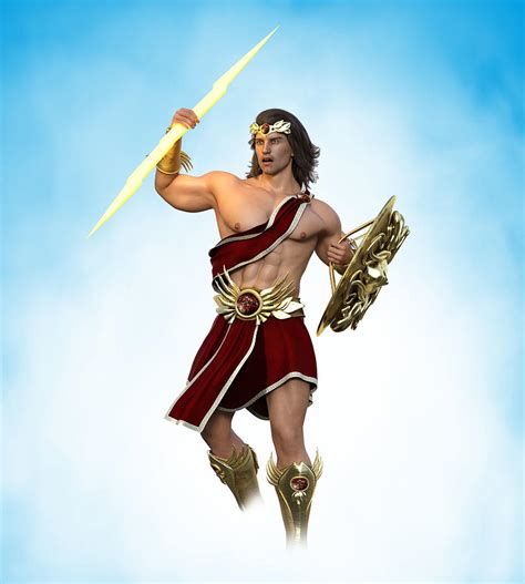 Young Zeus God Of Greek Mythology 2 Digital Art By Barroa Artworks Pixels