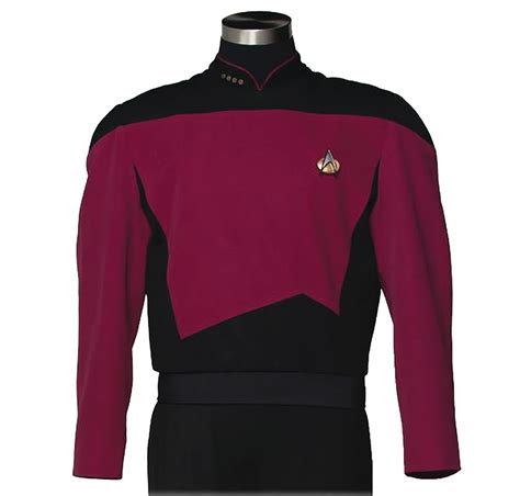 Jun178064 Star Trek Tng Command Burgundy Tunic Replica Med Previews