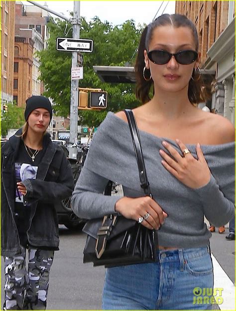 Full Sized Photo Of Bella Hailey Hang Out In Nyc After Their Quick