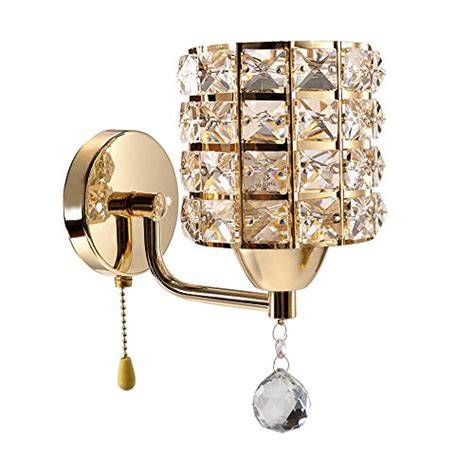 Inhdbox Modern Decorative Crystal Wall Sconces Wall Lamp Light With