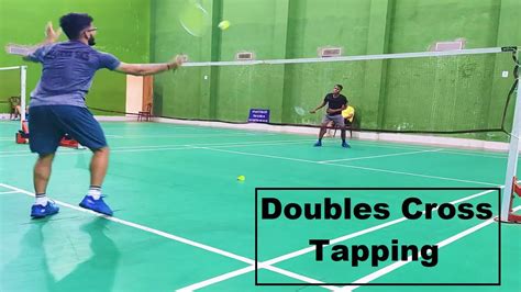 Doubles Cross Tapping Practice Badminton Training Youtube