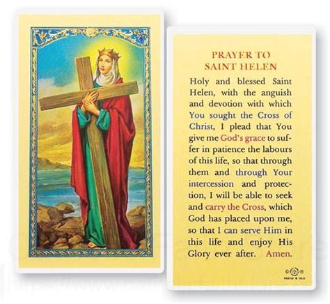 Prayer To St Helen Laminated Prayer Cards 25 Pack