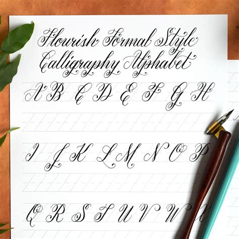 Free Basic Flourish Formal Calligraphy Worksheet The Postmans Knock