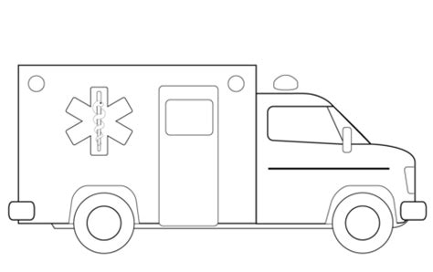 Coloriage Camion ambulance Coloriages à imprimer gratuits