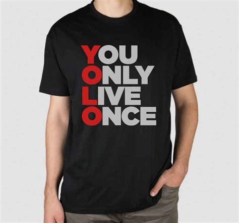 Yolo Contemporary Style T Shirt Tenstickers