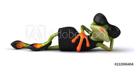 Fun Frog 3d Illustration Acheter Cette Illustration Libre De Droit Et Découvrir Des