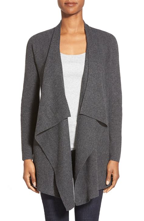 Eileen Fisher Long Drape Front Cashmere Cardigan Nordstrom