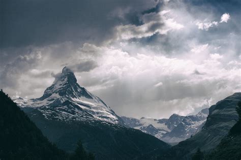 Fotos Gratis Naturaleza Montaña Nieve Nube Cielo Luz De Sol