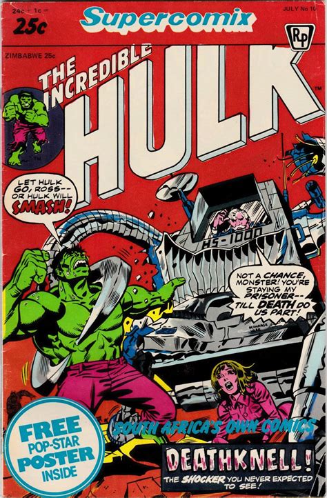 South African Comic Books Supercomix The Incredible Hulk