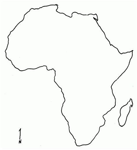 The Continent Of Africa Coloring Page Coloring Home