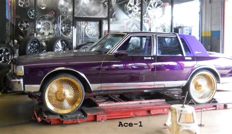 Ace 1 C2c Customs Chevy Box On 24 Gold Daytons