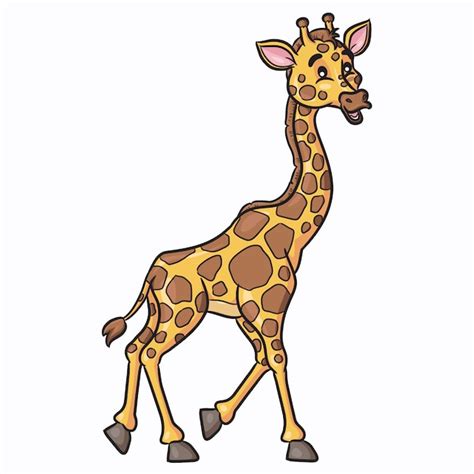 Premium Vector Giraffe Cartoon Style