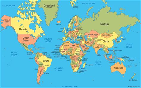 Peta Negara Di Dunia Imagesee