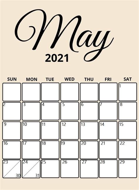 Save and find the printable may 2021 calendar in pdf, blank, word. Cute May 2021 Printable Calendar for Mothers Day and ...