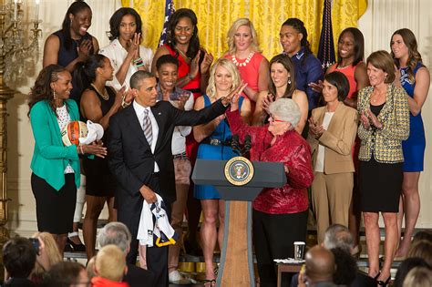 2012 Wnba Champion Indiana Fever Visit The White House