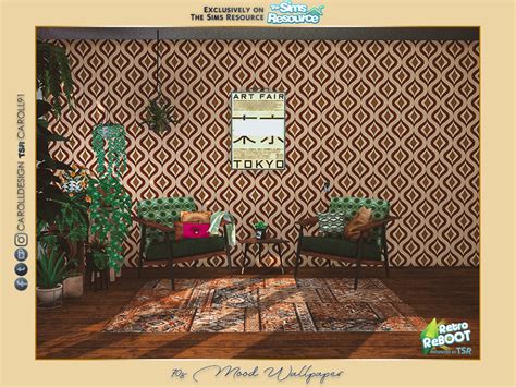 70s Mood Wallpaper By Caroll91 From Tsr Sims 4 Downloads