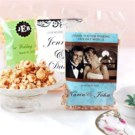Personalized Popcorn Popcorn Wedding Favors Budget Friendly Wedding
