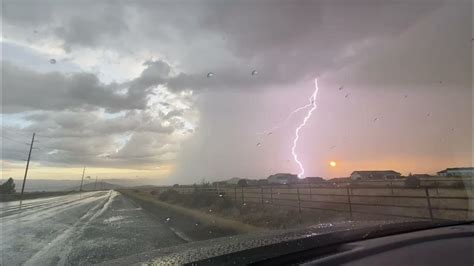 Severe Thunderstorm Cell With Lots Of Lightning Near Prescott Az ⛈⚡️⛈