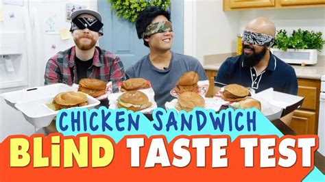 Chicken Sandwich Blind Taste Test Youtube