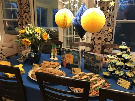 Pin By Michelle Dougherty On Van Gogh Starry Night Baby Shower Art