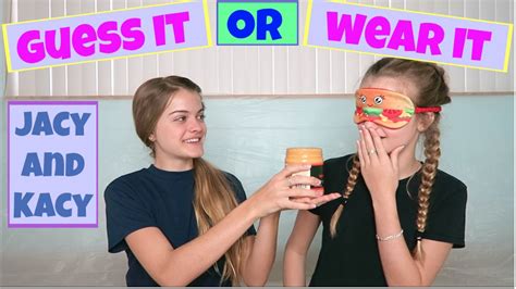 Guess It Or Wear It Challenge ~ Jacy And Kacy Youtube