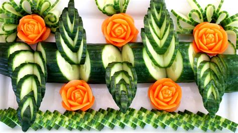 Italypaul Art In Fruit And Vegetable Carving Lessons Cucumber And
