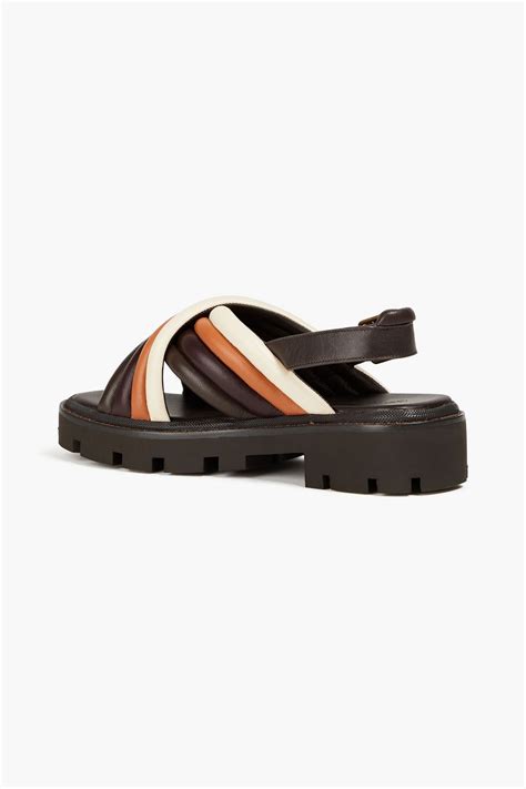 Tory Burch Quilted Leather Slingback Sandals The Outnet