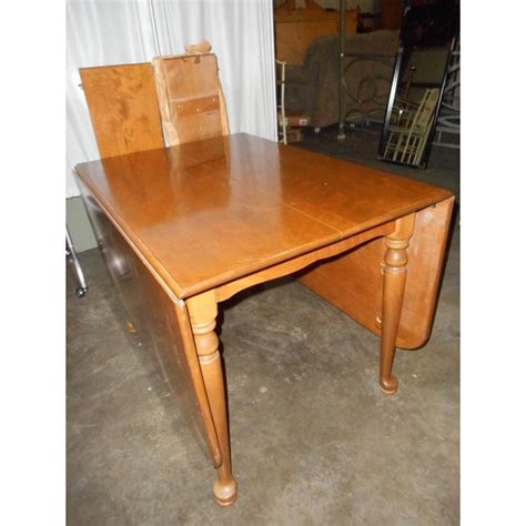 Ethan allen coffee table with drop leaf sides. Ethan Allen Drop-Leaf Gate-Leg Style Dining Table 2 Leaves ...